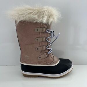 SOREL Joan Of Arctic Waterproof Winter Boots in Omega Taupe Gum 2 NEW